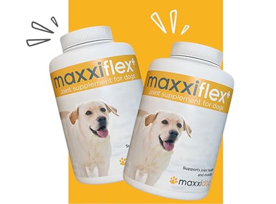 Buy NOW on Amazon while stock lasts maxxiflex+ advanced hip and joint supplement for dogs