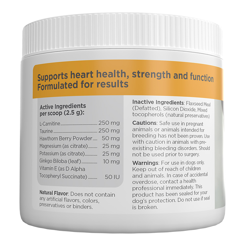 Premium canine cardio health ingredients