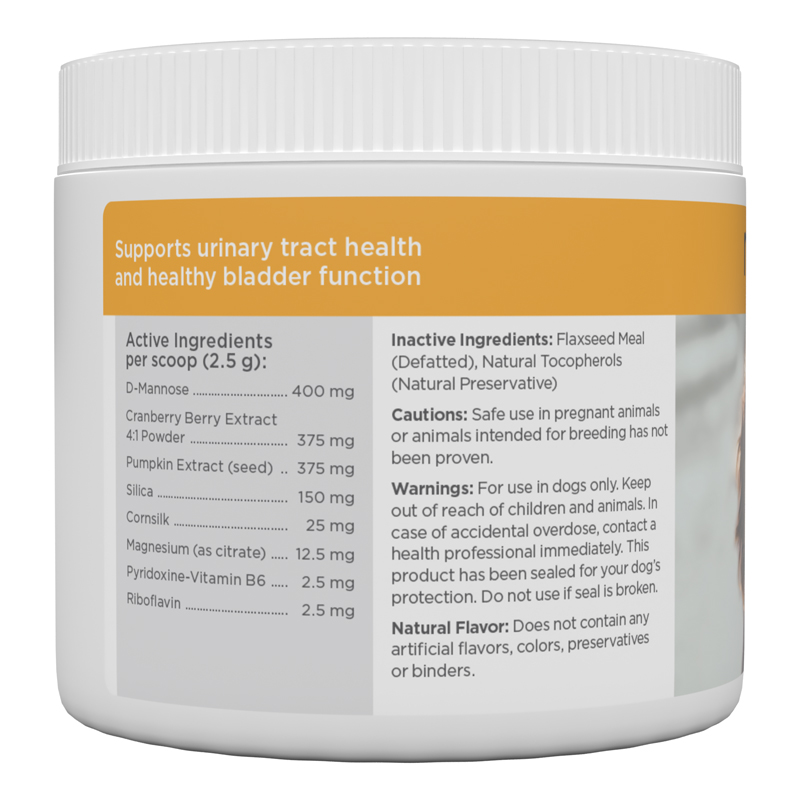 List of ingredients for canine urinary tract health 