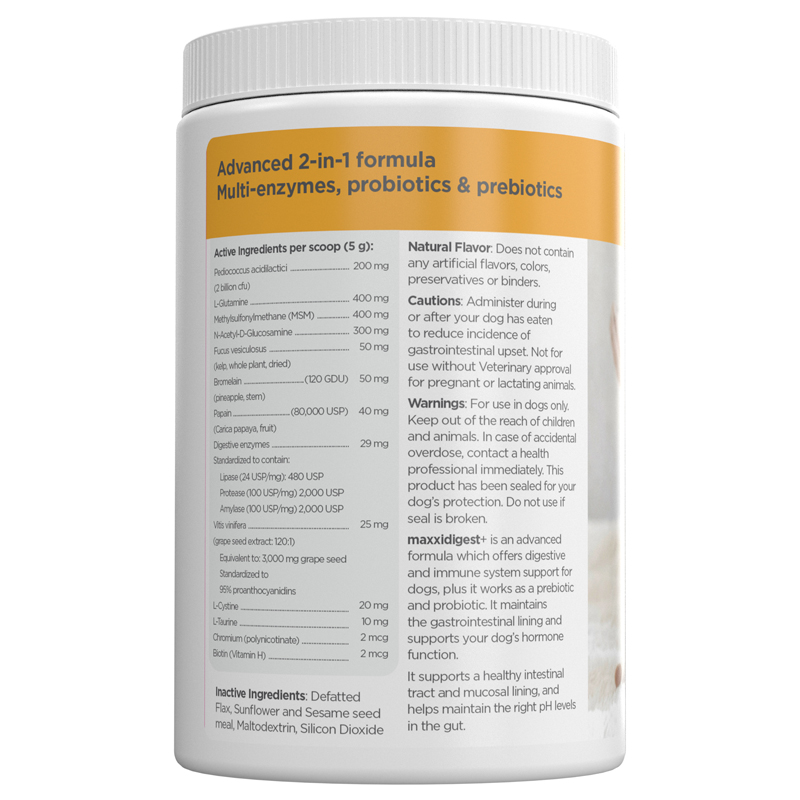 maxxidigest+ list of ingredients